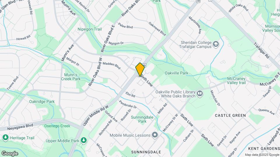 1536 Sixth Line Map and Location Details