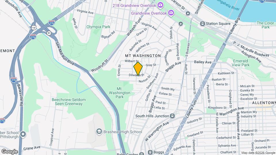 121 Dilworth St Map and Location Details