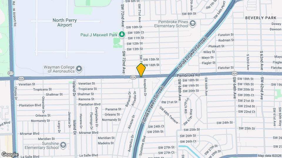 1731 Alcazar Dr Map and Location Details