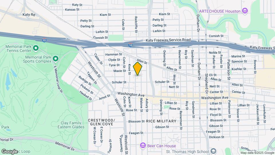 1320 Birdsall St Map and Location Details