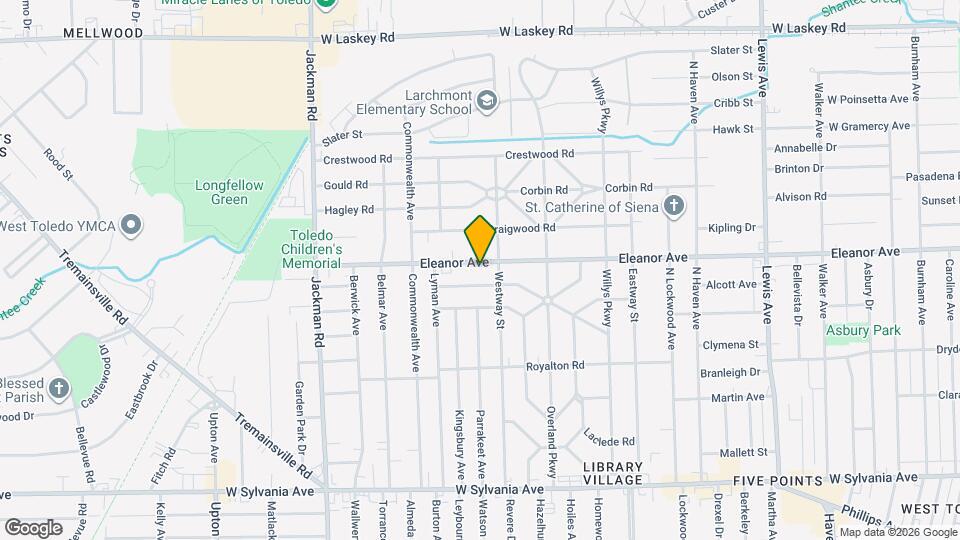 1477 Eleanor Ave Map and Location Details