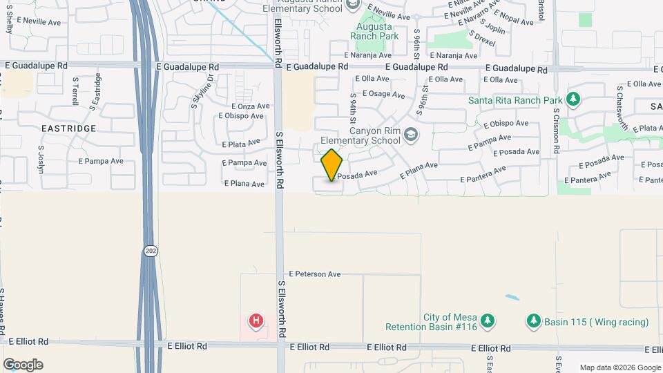 9334 E Plana Ave Map and Location Details