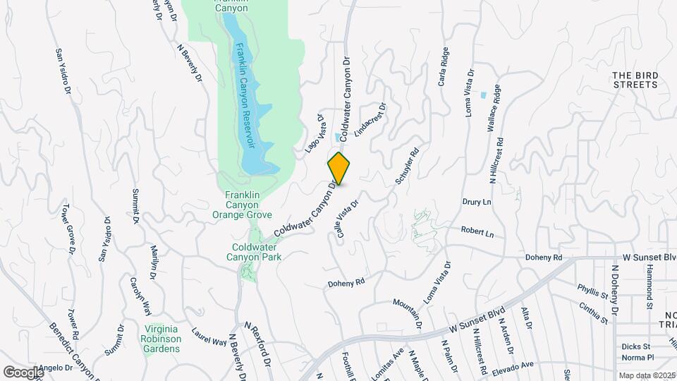 1148 Coldwater Canyon Dr Map and Location Details