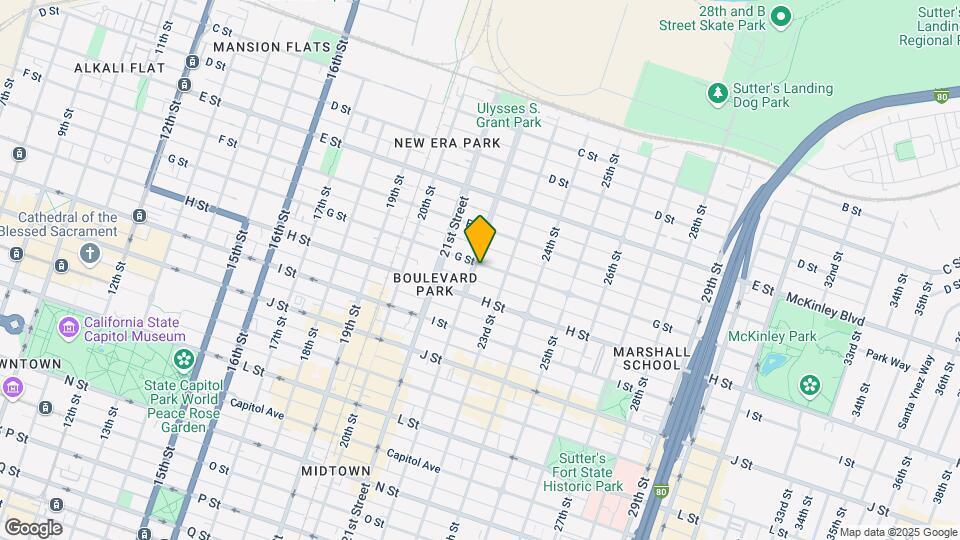 2200 G St, Unit 2200 G St Map and Location Details