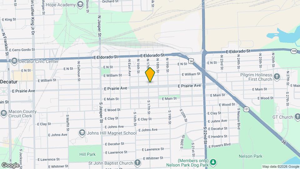 1700 E Prairie Ave Map and Location Details