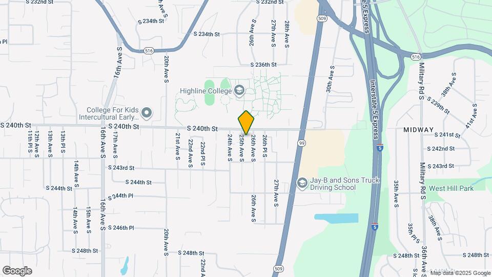 24022 25th Ave S Mapa y Detalles de la Ubicación