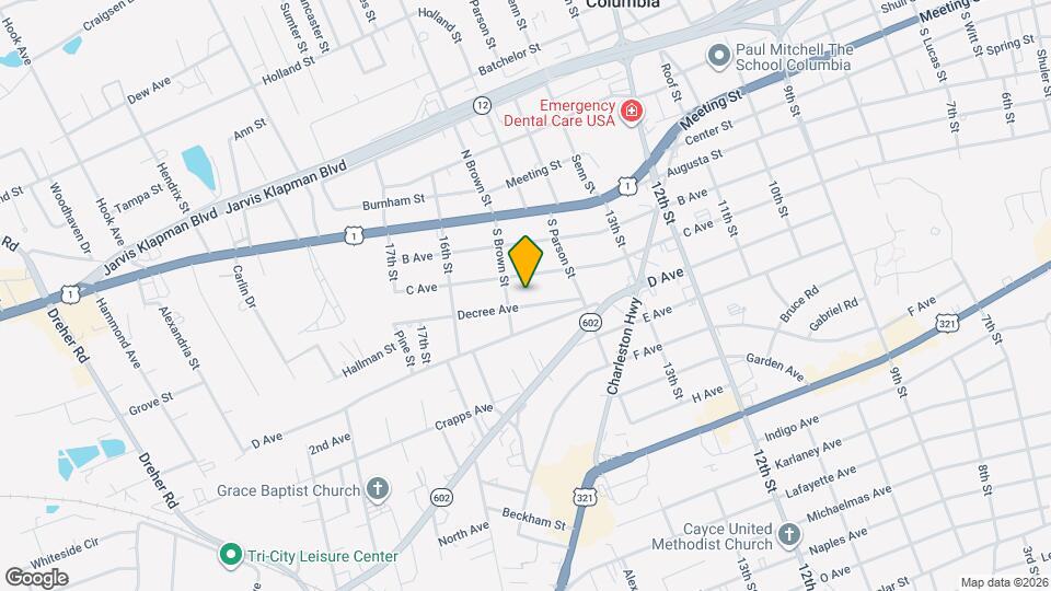 1436 Decree Ave Map and Location Details