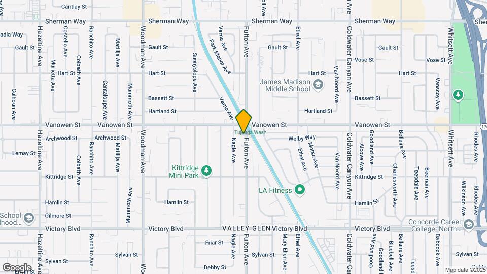6729 Fulton Ave Map and Location Details