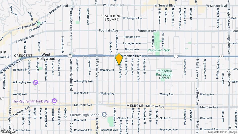1013 N Spaulding Ave Mapa y Detalles de la Ubicación