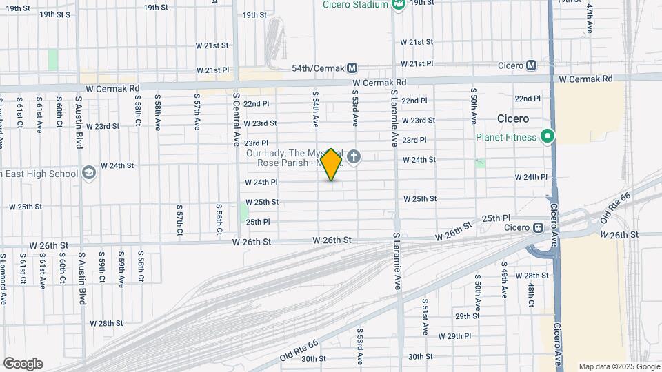 5331 W 24th Pl Mapa y Detalles de la Ubicación