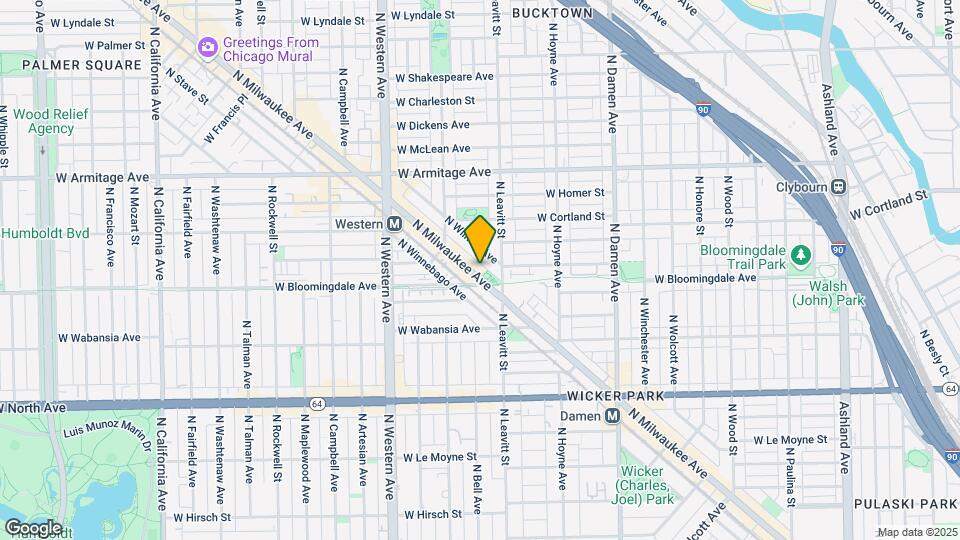 1815 N Milwaukee Ave, Unit 201 Mapa y Detalles de la Ubicación