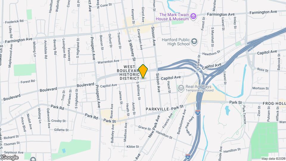 956 Capitol Ave Map and Location Details