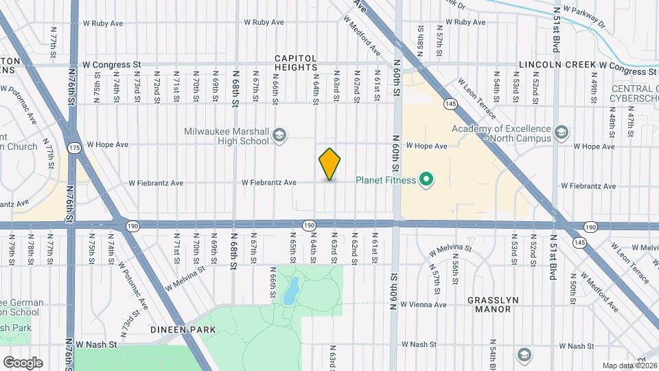 4079 N 63rd St Map and Location Details