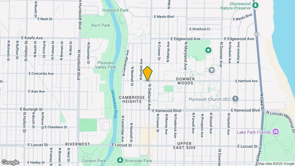 3281 N Oakland Ave, Unit 1 bedroom Map and Location Details