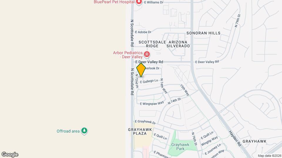 21546 N 72nd Way Map and Location Details