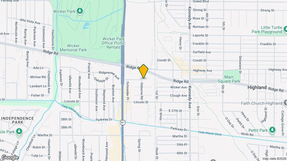 8739 Osborne Rd Map and Location Details