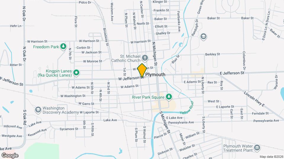 225 W Jefferson St Map and Location Details