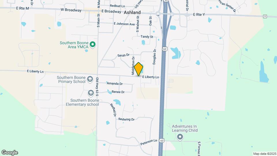 406 E Liberty Ln Map and Location Details