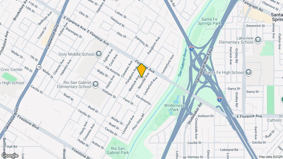 10255 Newville Ave Map and Location Details