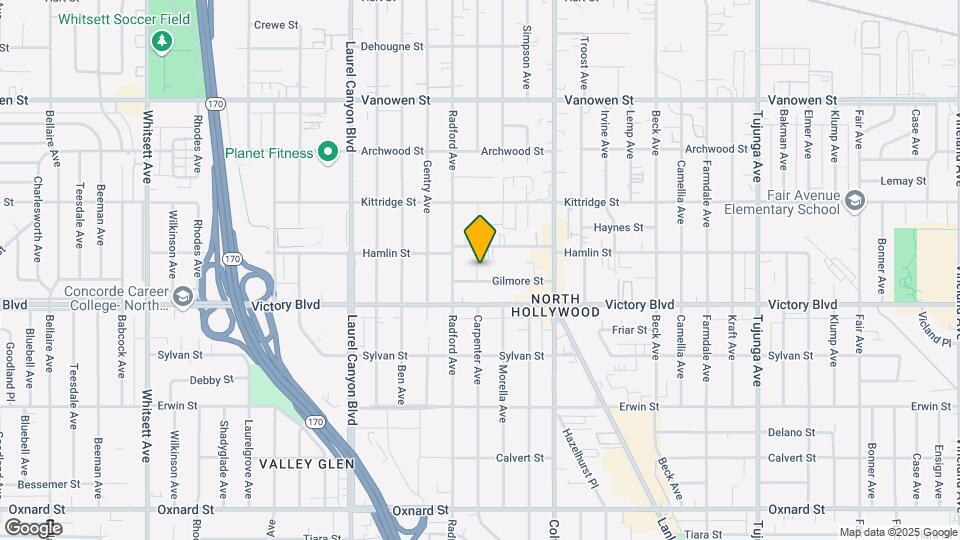 11833 Gilmore St Map and Location Details