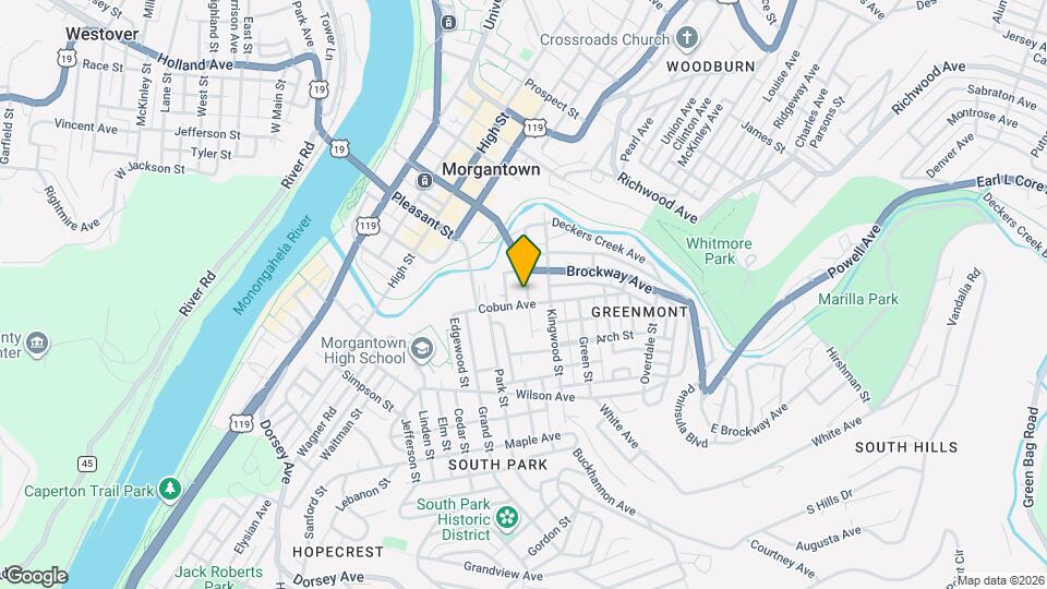 124 S Walnut St Map and Location Details