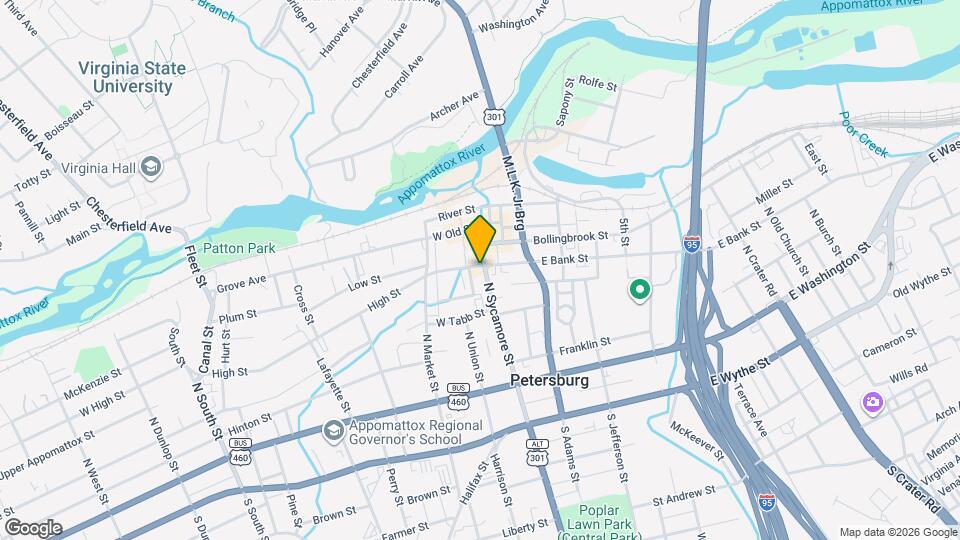 250 N Sycamore St Map and Location Details