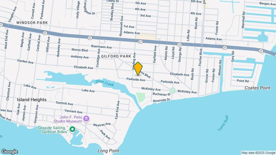 611 Parkside Ave Map and Location Details