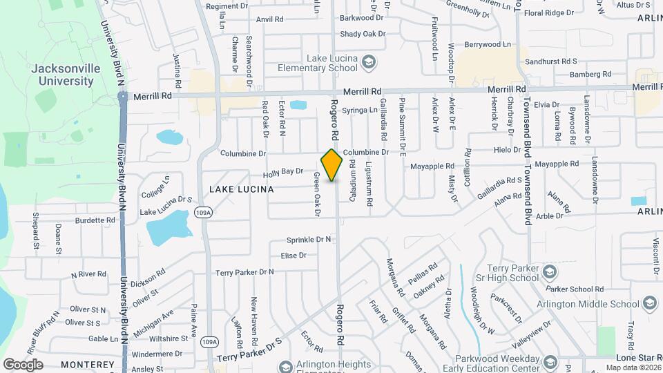 2334 Rogero Rd Map and Location Details