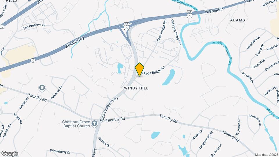 305 Epps Bridge Rd Map and Location Details