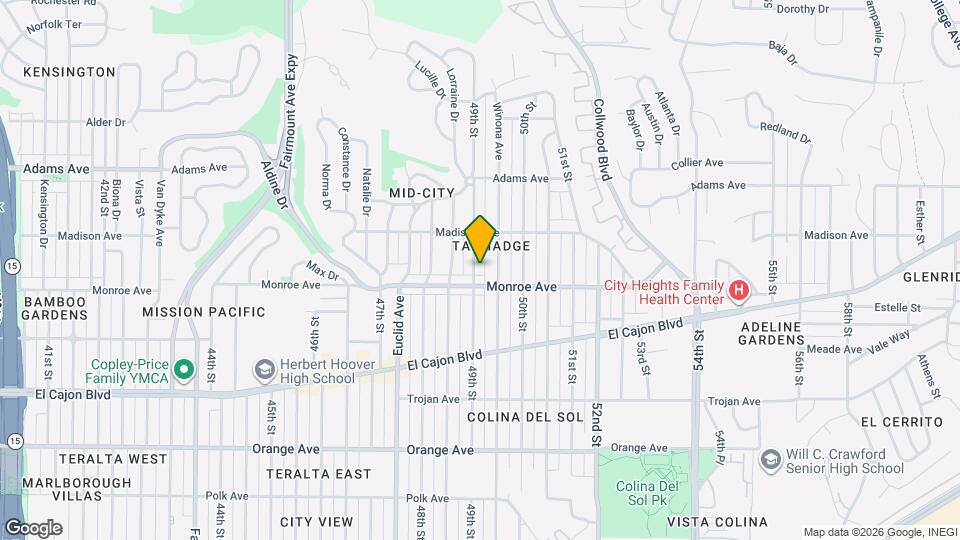 4527 49th St Map and Location Details