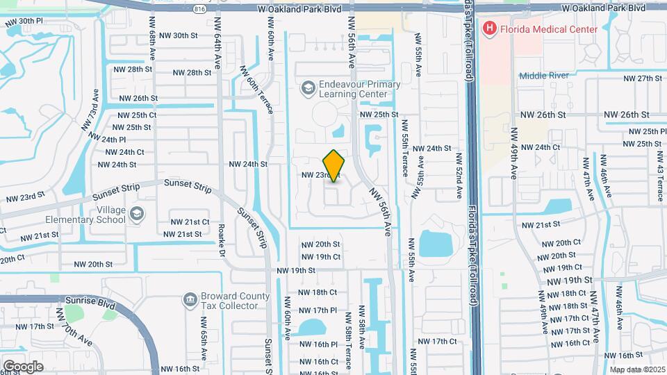 5829 NW 22nd Ct Map and Location Details