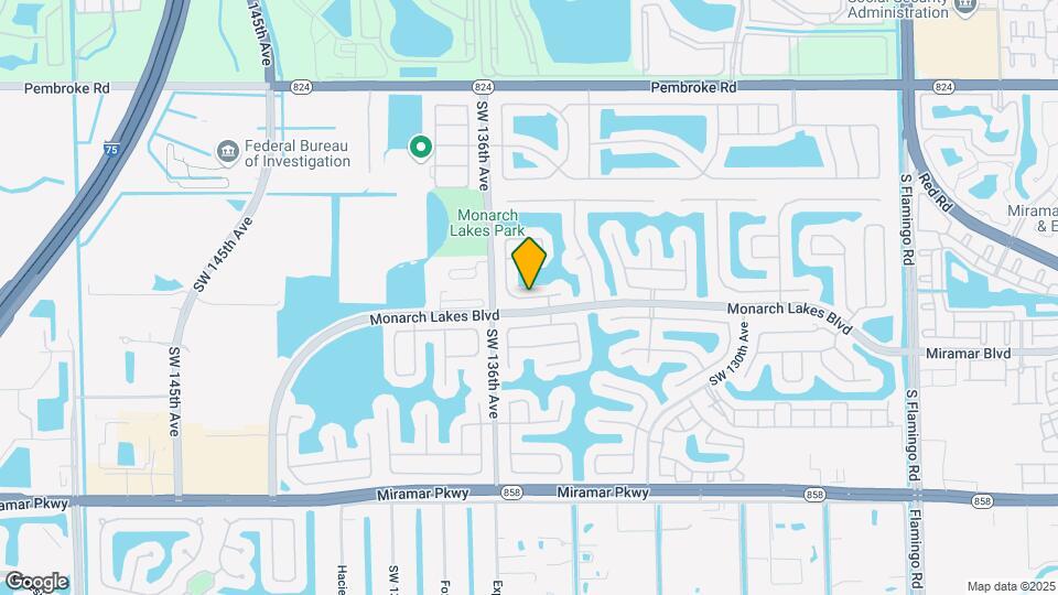 1650 SW 124th Terrace Map and Location Details