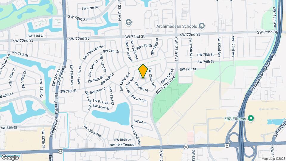 7804 SW 129th Ct Map and Location Details