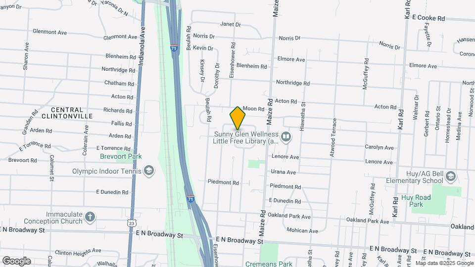 886 Carolyn Ave Map and Location Details