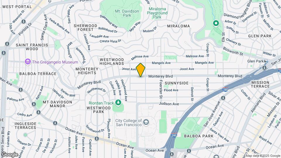 725 Monterey Blvd Mapa y Detalles de la Ubicación