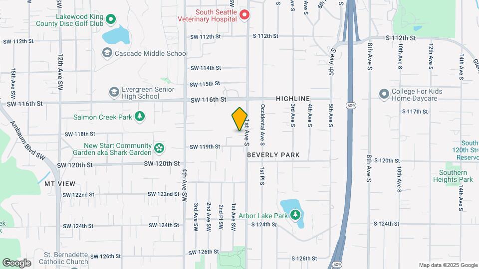 11817 1st Ave S Mapa y Detalles de la Ubicación