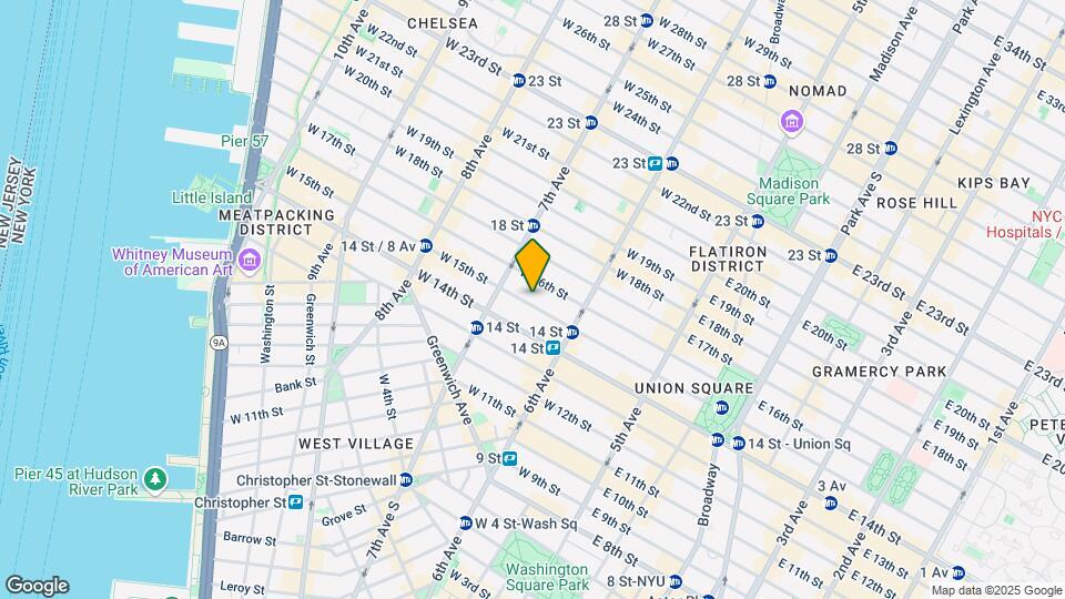 141 W 15th St Mapa y Detalles de la Ubicación