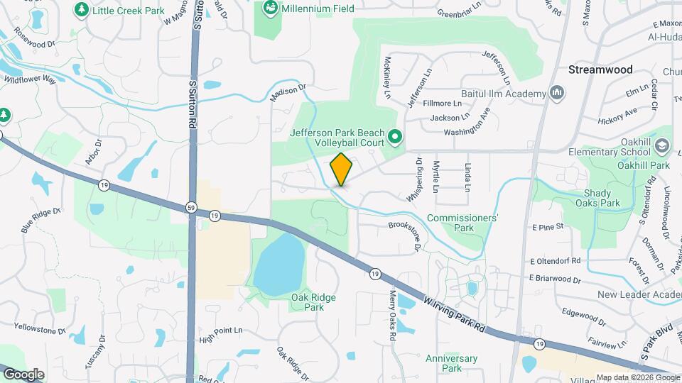 633 W Streamwood Blvd Map and Location Details