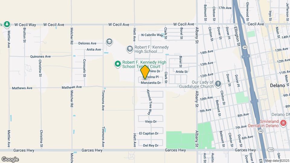 409 Manzanita Dr Map and Location Details