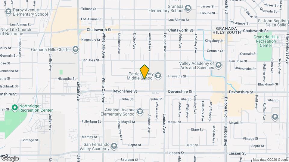 17419 Blackhawk St Map and Location Details
