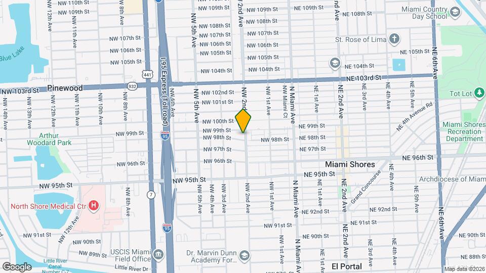 9808 NW 2nd Ave Map and Location Details