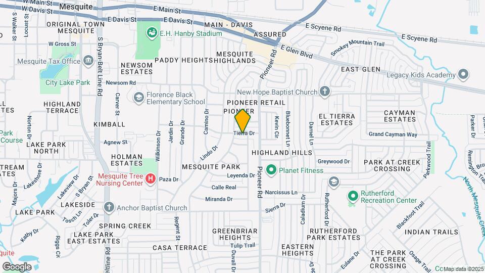 1110 Tierra Dr Map and Location Details