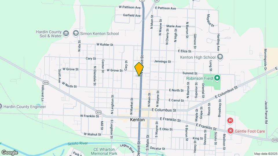 333 N Detroit St Map and Location Details
