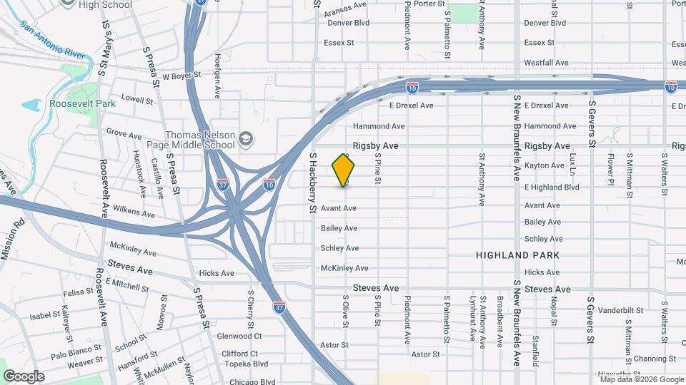 542 E Highland Blvd Map and Location Details