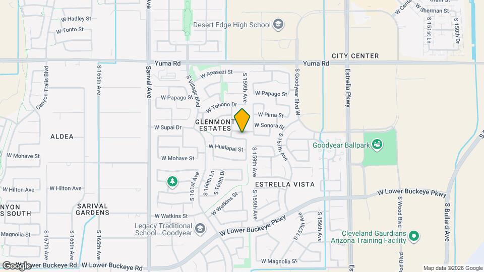 15956 W Cocopah St Map and Location Details