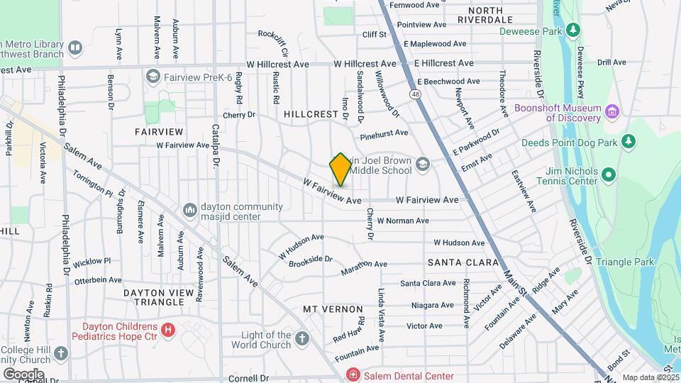 323 W Fairview Ave Mapa y Detalles de la Ubicación