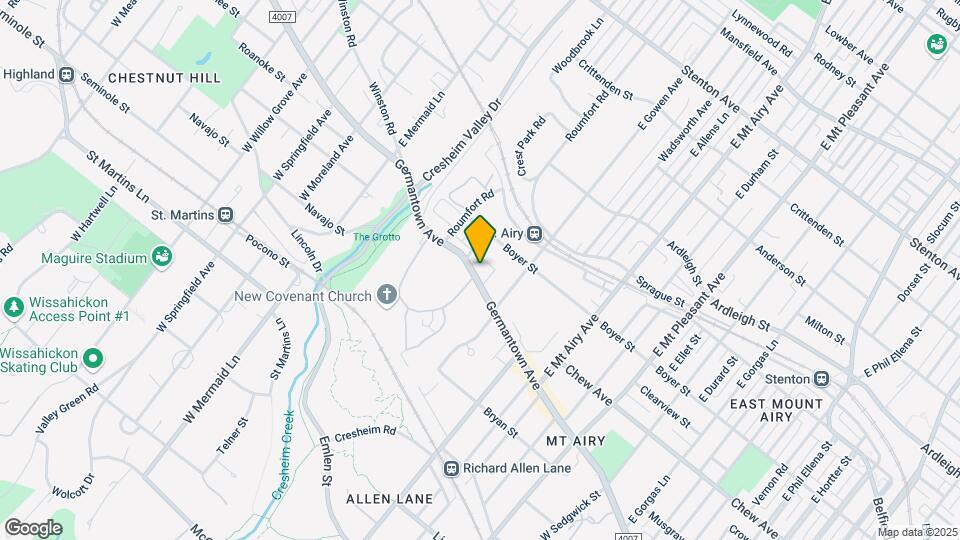 7437 Germantown Ave Map and Location Details