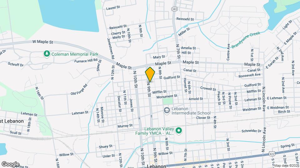 534 N 9th St Map and Location Details