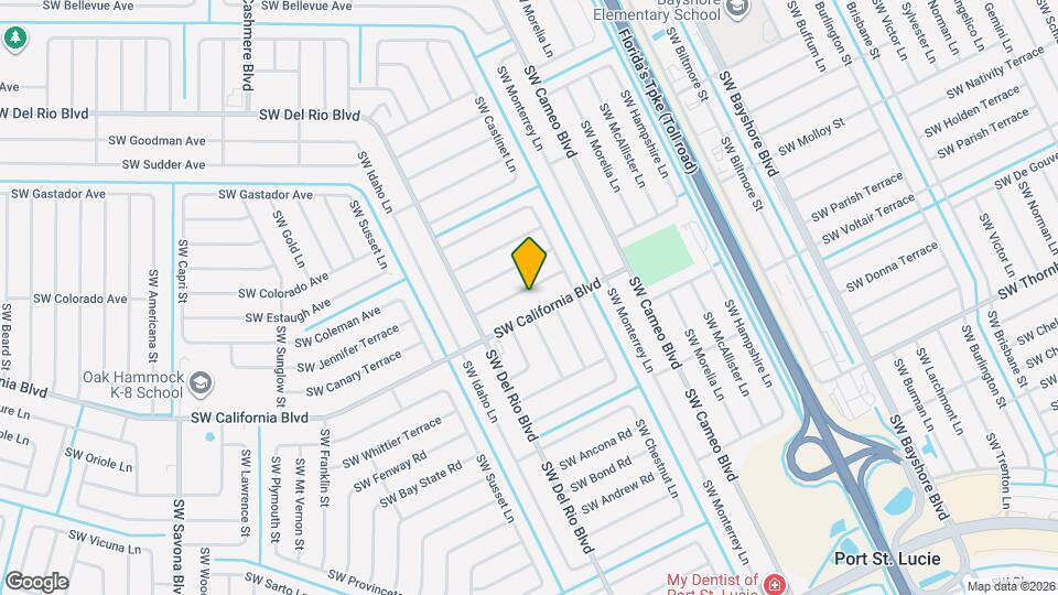 838 SW Canary Terrace Map and Location Details