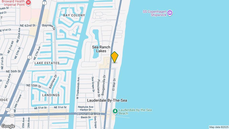 4900 N Ocean Blvd, Unit 416 Map and Location Details